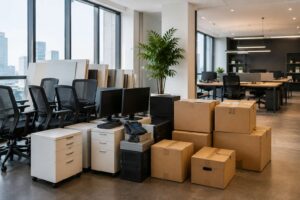 Office Downsizing or Hybrid Work Shift How to Store Office Furniture & Hardware Without Wasting Money