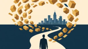 Illustration for the article "Checklist for Decluttering Before Moving to a New City"