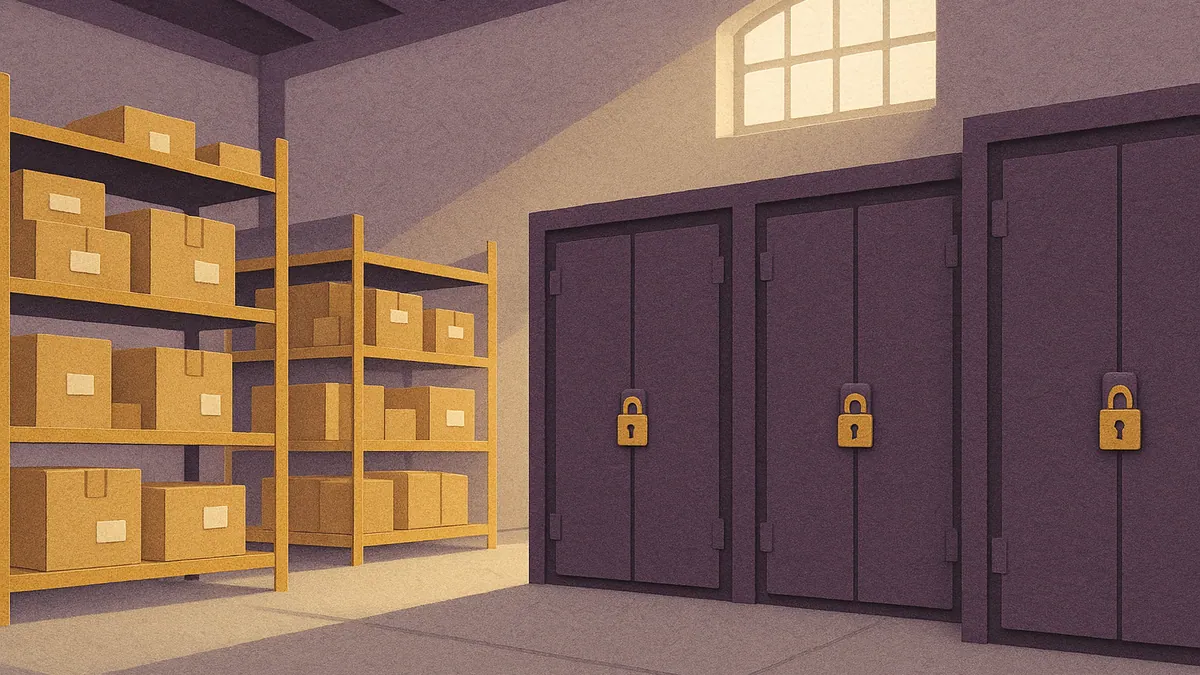 Illustration for the article "Self Storage vs. Full-Service Storage: Find the Best Fit"