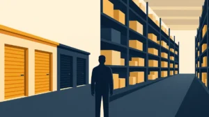 Illustration for the article "Self Storage vs Traditional Warehousing: Choosing the Right Option"