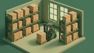Illustration for the article "Understanding Warehousing Logistics for Supply Chain Optimization"