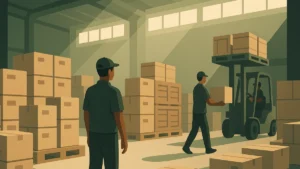 Illustration for the article "Storage Facility vs Warehouse Storage in Mumbai: What to Choose?"