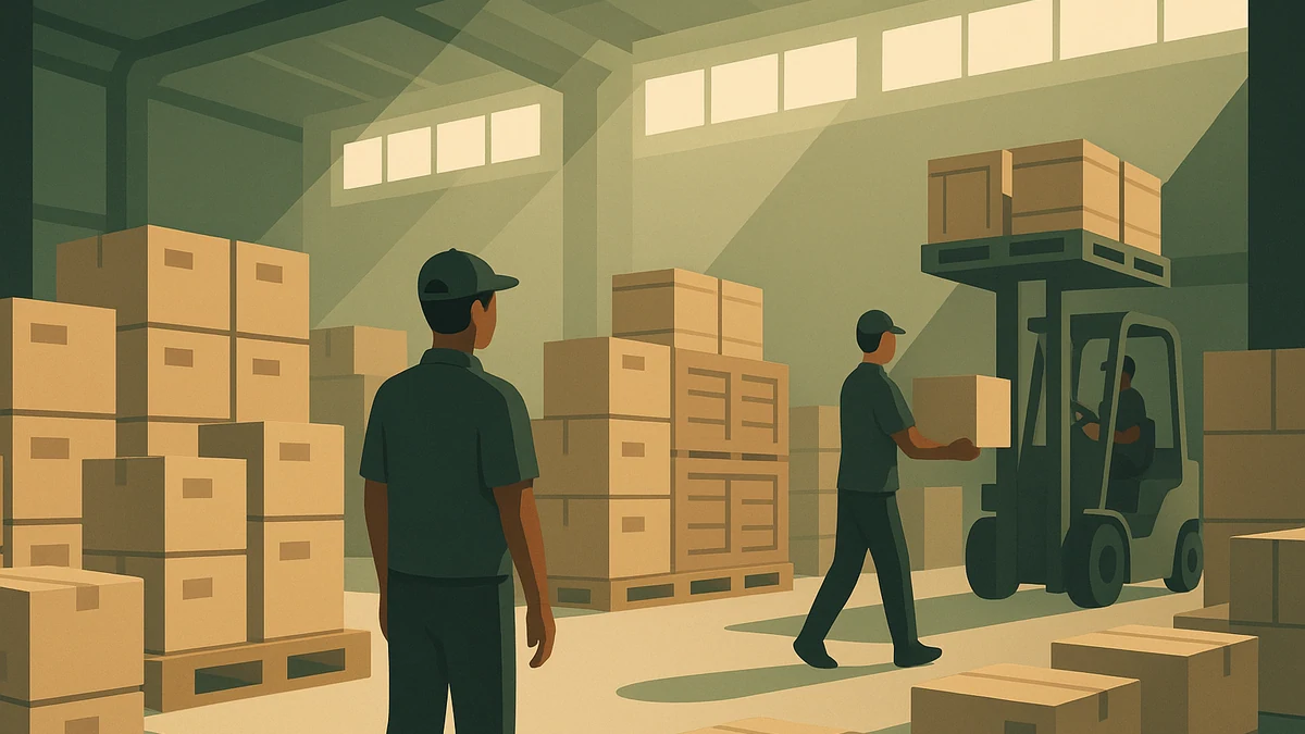 Illustration for the article "Storage Facility vs Warehouse Storage in Mumbai: What to Choose?"