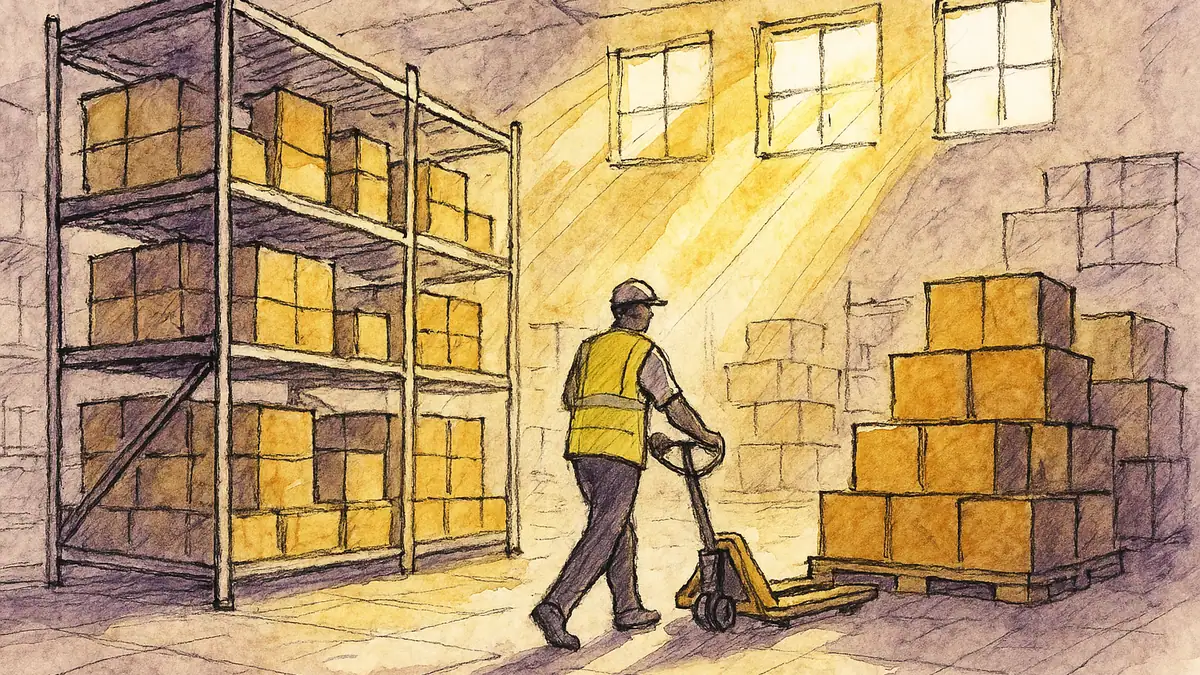 Illustration for the article "Warehouse Storage in Mumbai: Costs and Business Solutions"